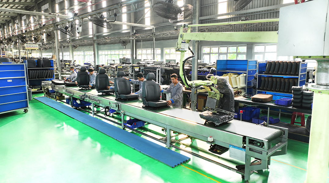 Băng tải lắp ráp ghế