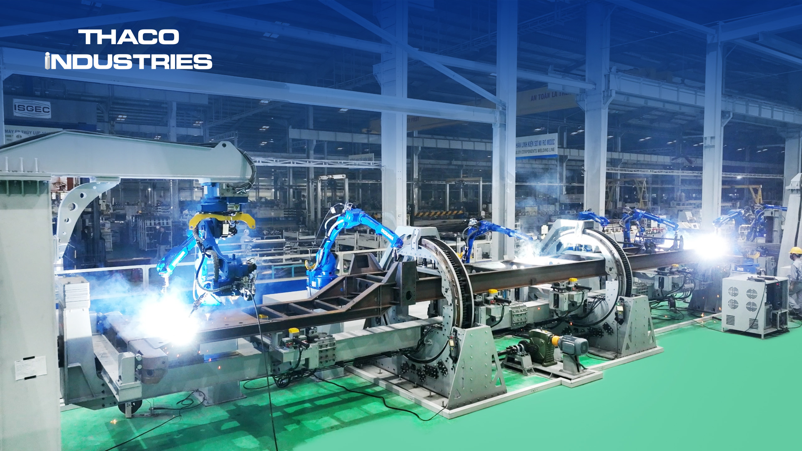 THACO INDUSTRIES áp dụng công nghệ hiện đại trong gia công hàn cơ khí.