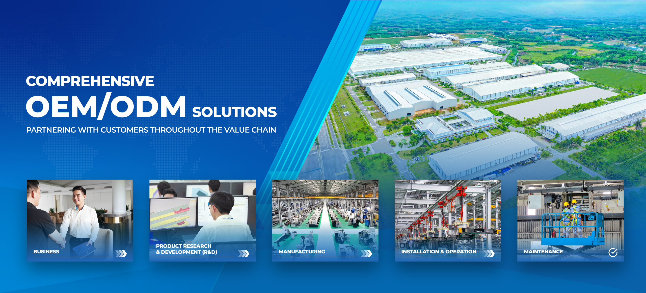 comprehensive oem odm solutions partnering with customers throughout the value chain