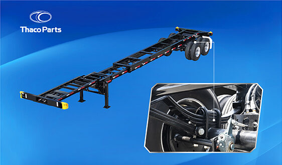Leaf spring semi-trailer