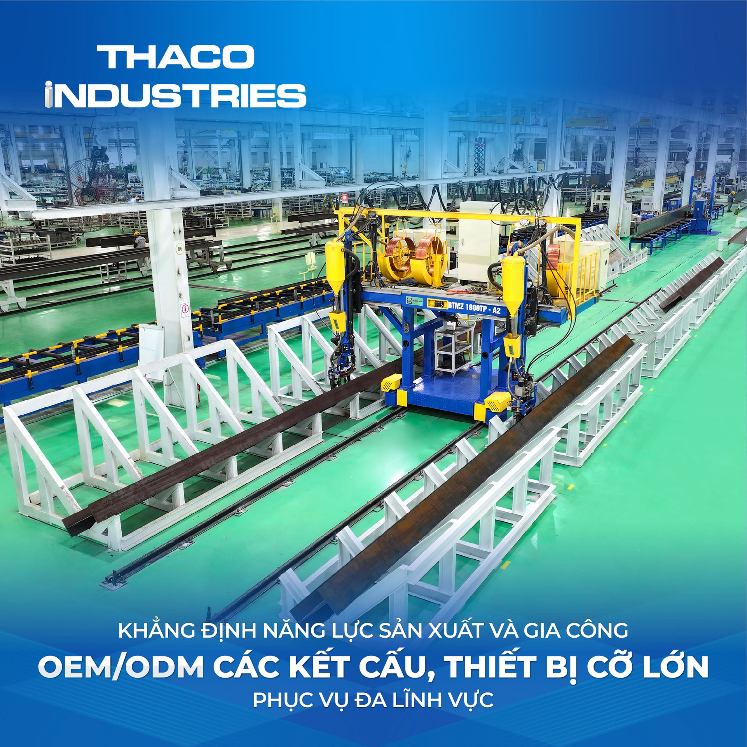 THACO INDUSTRIES cung cấp dịch vụ trọn gói với mô hình All in one