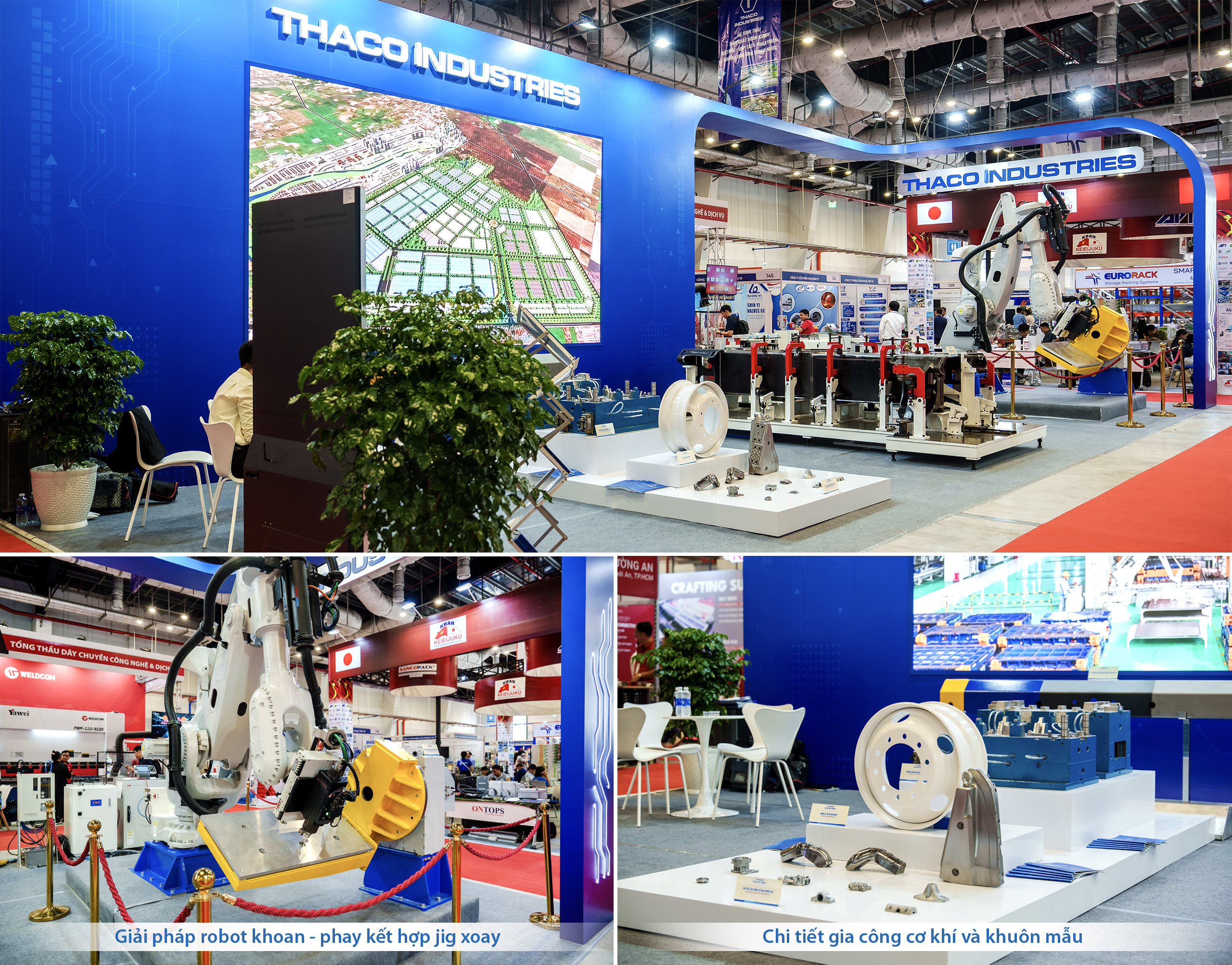 Gian hàng THACO INDUSTRIES và sản phẩm trưng bày