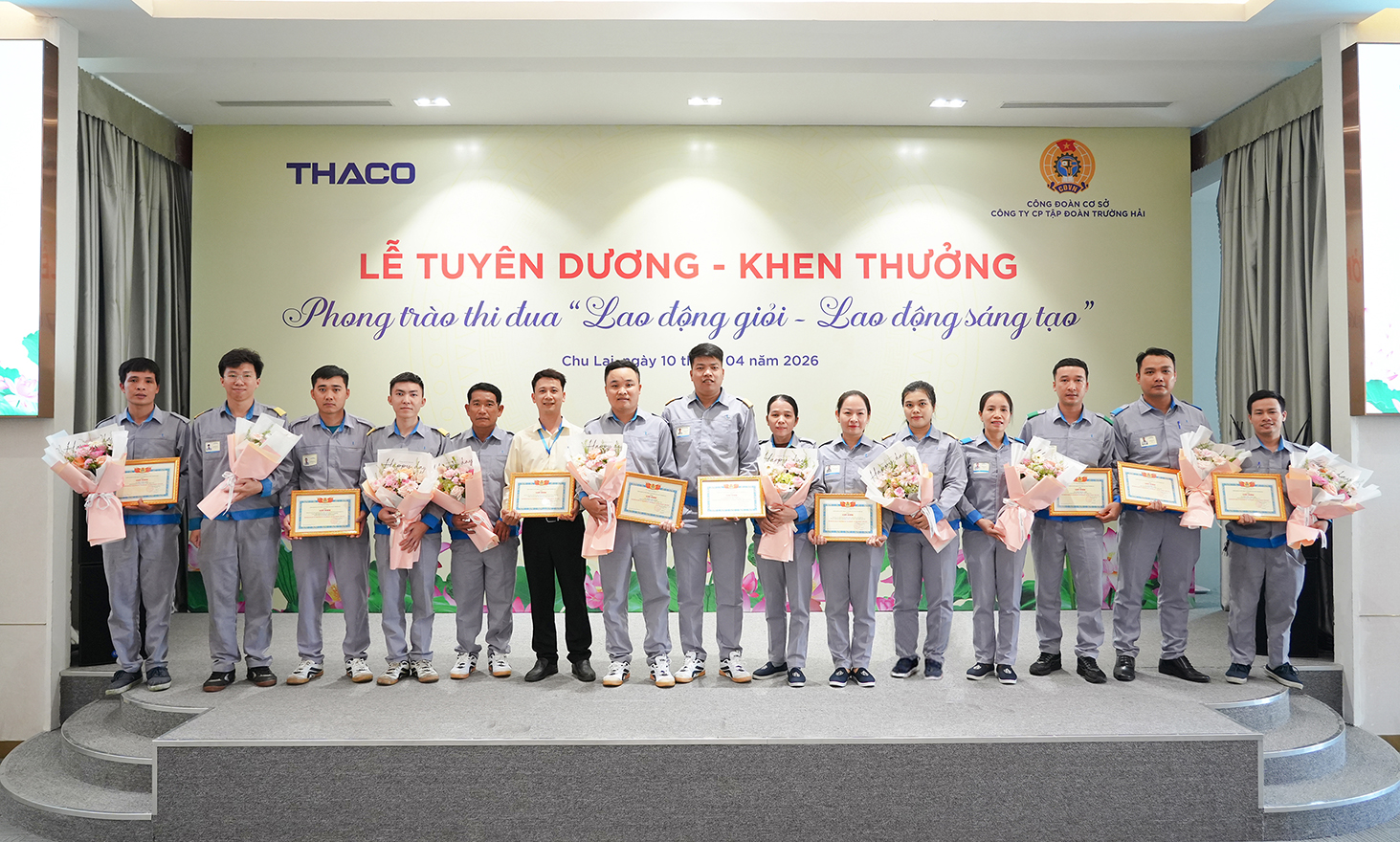 Các tập thể, cá nhân THACO INDUSTRIES được khen thưởng