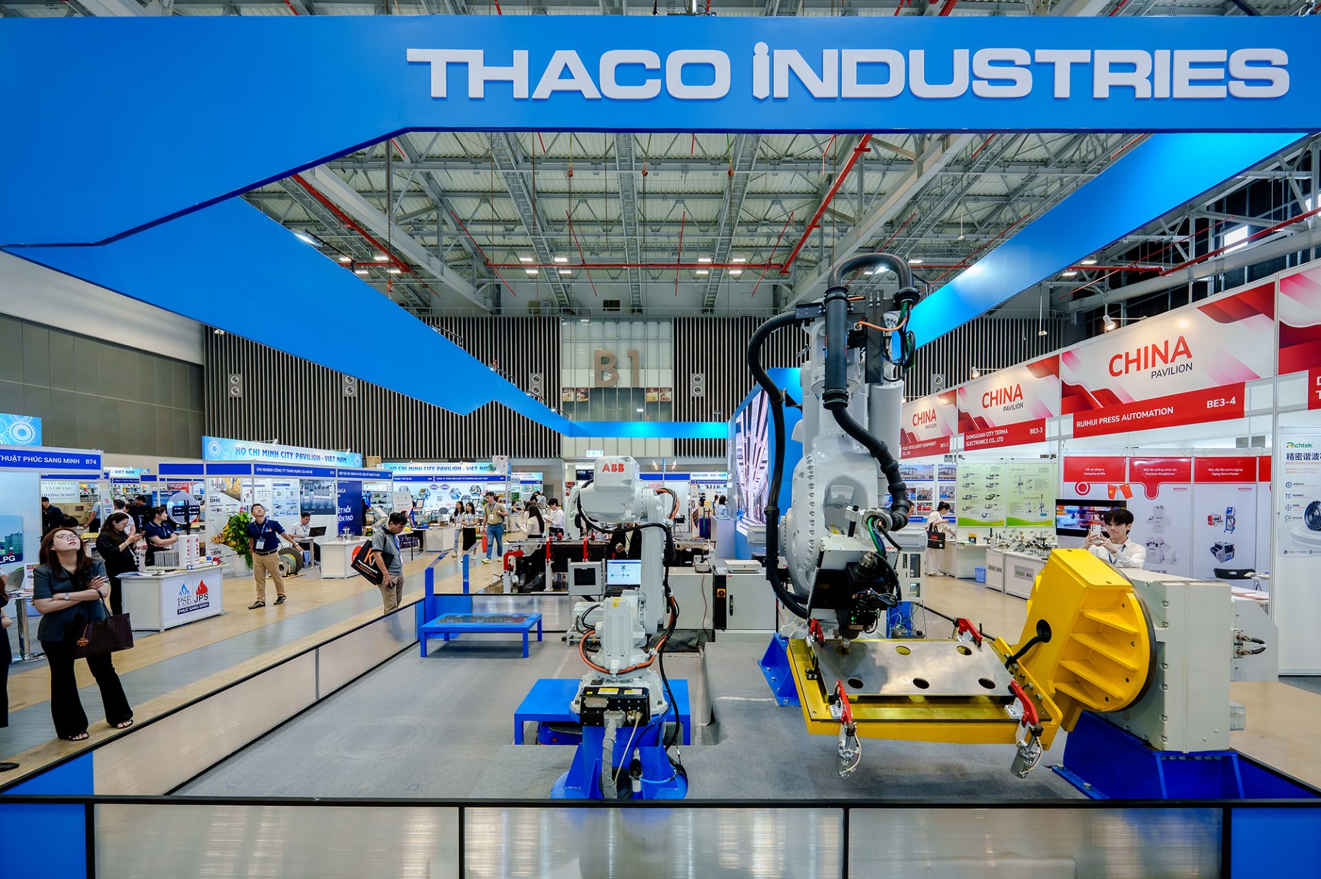 Toàn cảnh gian hàng của THACO INDUSTRIES tại sự kiện